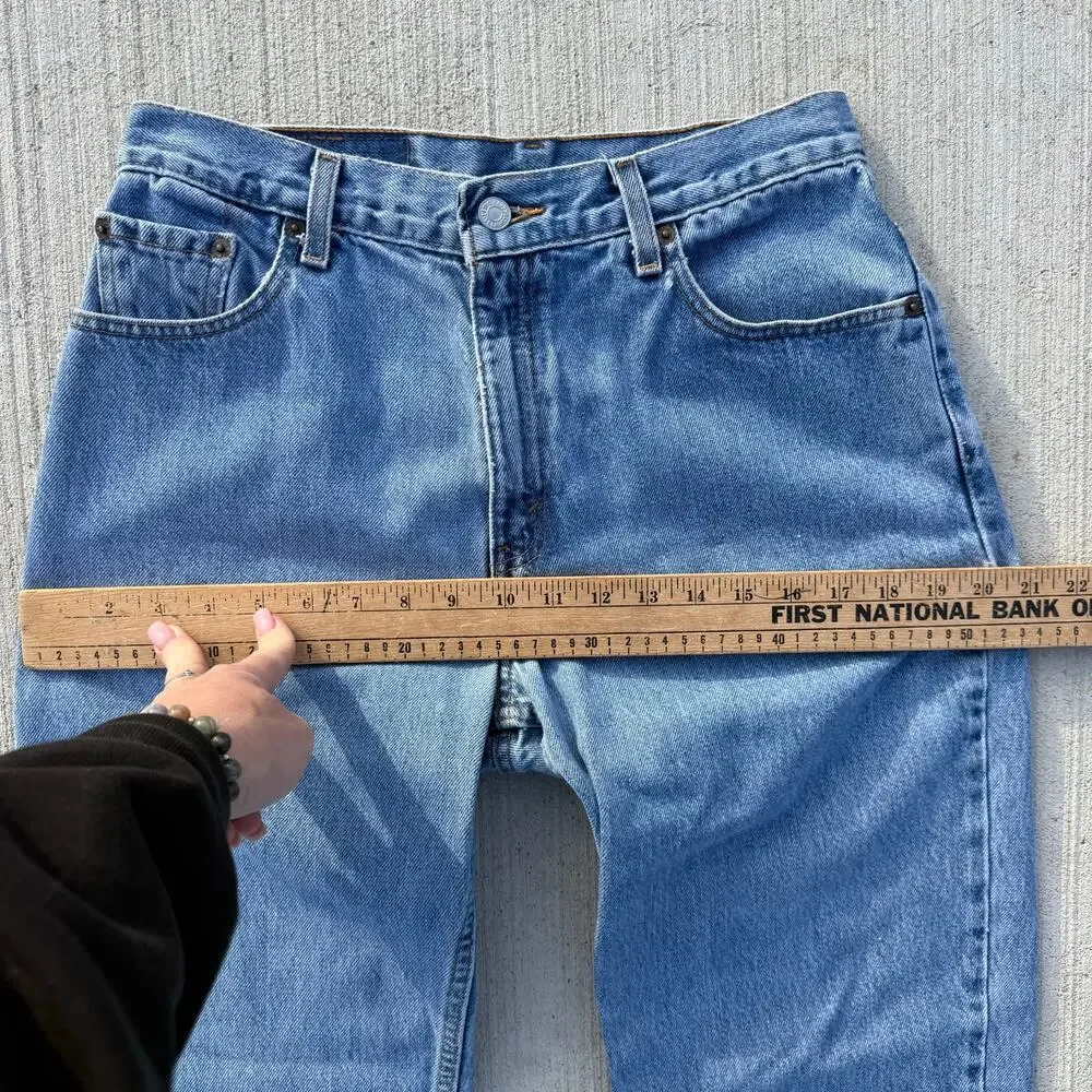 Vintage Y2K Levi's 550 Relaxed Fit Tapered Leg Jeans Mom Ladies 11 Jr M - Picture 10 of 13